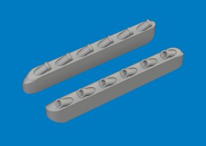 Eduard 672444 - 1:72 P-51D exhaust stacks w/ fairing Print 3D