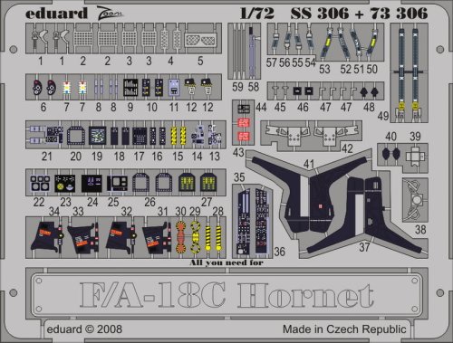 Go to product Eduard SS306 - 1:72 F/A-18C