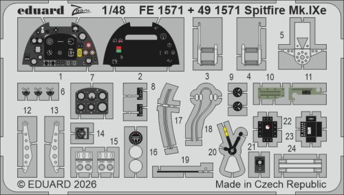 Go to product Eduard FE1571 - 1:48 Spitfire Mk.IXe