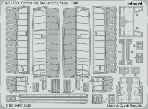 Go to product Eduard 481180 - 1:48 Spitfire Mk.IXe landing flaps