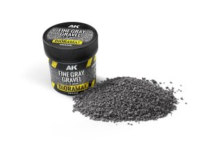 AK Interactive 8308 - Fine Gray Gravel 1-3 mm 100 ml