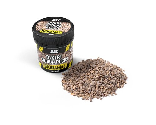 Go to product AK Interactive 8307 - Desert Medium Rocks 100 ml