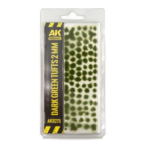 AK Interactive 8275 - Fantasy Tufts 2 mm light and dark green
