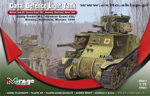 Go to product MIRAGE 729001 - 1:72 M3 General Grant CDL - Germany Rheinland 1945