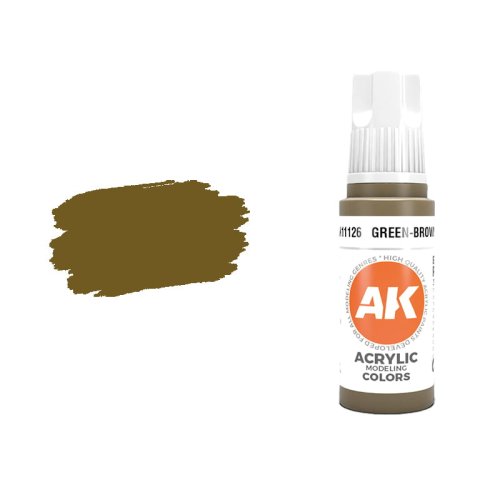 Go to product AK INTERACTIVE 11126 - Acrylic paint Green-Brown 17ml