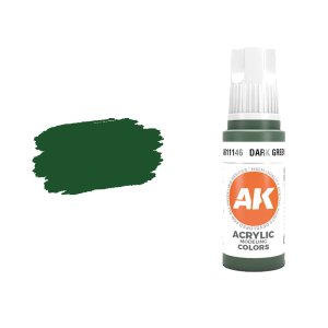 AK INTERACTIVE 11146 - Acrylic paint Dark Green 17ml