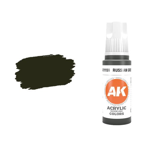 Go to product AK INTERACTIVE 11159 - Acrylic paint Russian Green 17ml