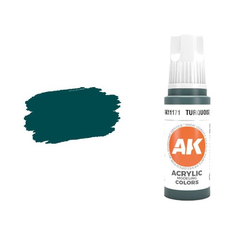 Go to product AK INTERACTIVE 11171 - Acrylic paint Turquoise 17ml