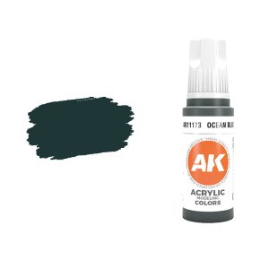 AK INTERACTIVE 11173 - Acrylic paint Ocean Blue 17ml
