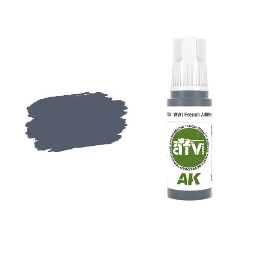 Go to product AK INTERACTIVE 11303 - Acrylic paint WWI French Artillery Grey 17ml