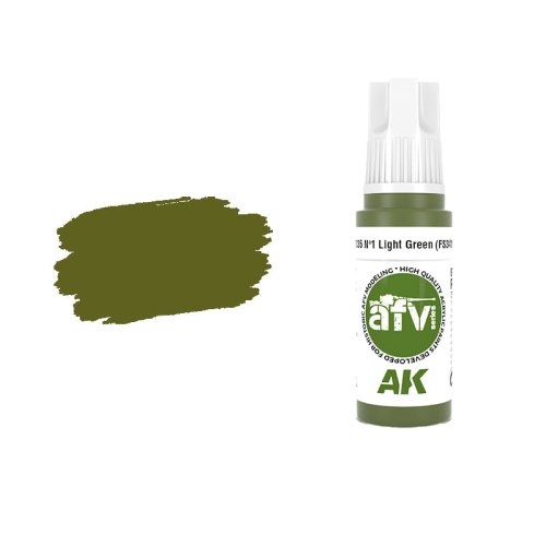 Go to product AK INTERACTIVE 11335 - Acrylic paint Nº1 Light Green FS34151 17ml
