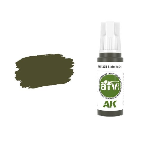 Go to product AK INTERACTIVE 11375 - Acrylic paint Slate No.34 17ml
