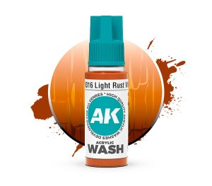AK Interactive 19316 - Light Rust acrylic wash 18 ml