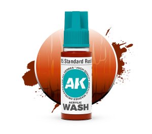 AK Interactive 19315 - Standard Rust acrylic wash 18 ml