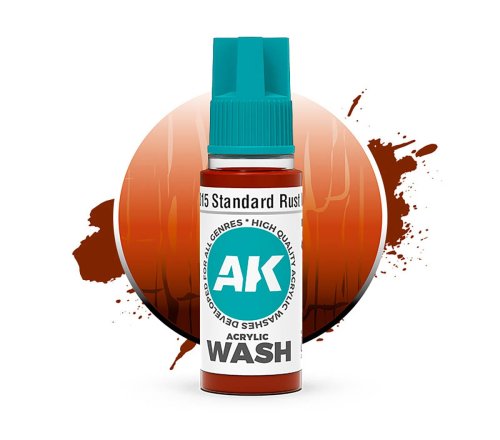 Go to product AK Interactive 19315 - Standard Rust acrylic wash 18 ml