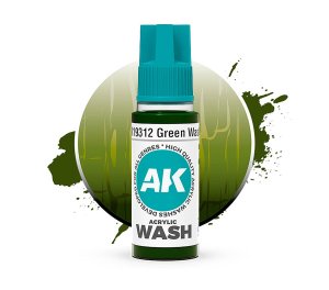 AK Interactive 19312 - Green acrylic wash 18 ml