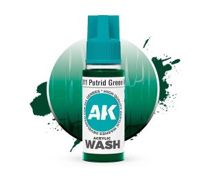 AK Interactive 19311 - Putrid Green acrylic wash 18 ml