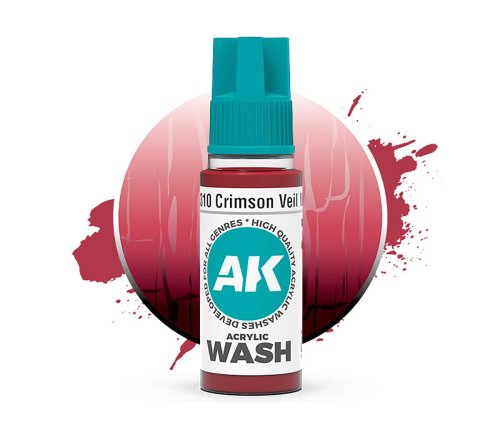 Go to product AK Interactive 19310 - Crimson Veil acrylic wash 18 ml