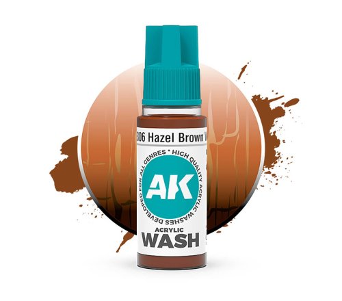 Go to product AK Interactive 19306 - Hazel Brown acrylic wash 18 ml