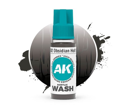 Go to product AK Interactive 19302 - Obsidian Holt acrylic wash 18 ml