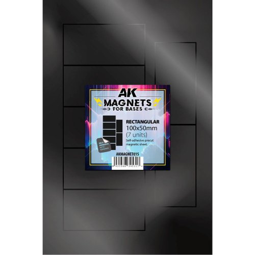 Go to product AK Interactive MAGNET015 - Rectangular Magnet For Bases 100 X 50 mm - 7 pcs