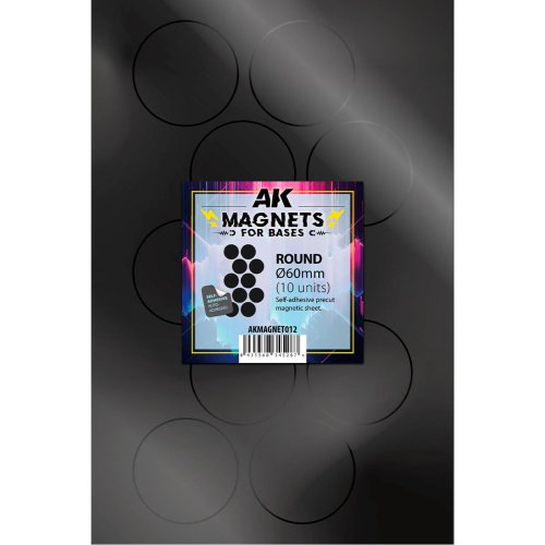 Go to product AK Interactive MAGNET012 - Round Magnet For Bases 60 mm - 10 pcs