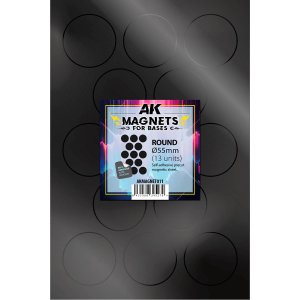AK Interactive MAGNET011 - Round Magnet For Bases 55 mm - 13 pcs
