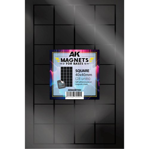Go to product AK Interactive MAGNET004 - Square Magnet For Bases 40 X 40 mm - 28 pcs