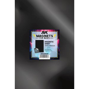AK Interactive MAGNET001 - Magnetic Sheet For Bases 300 X 200 mm