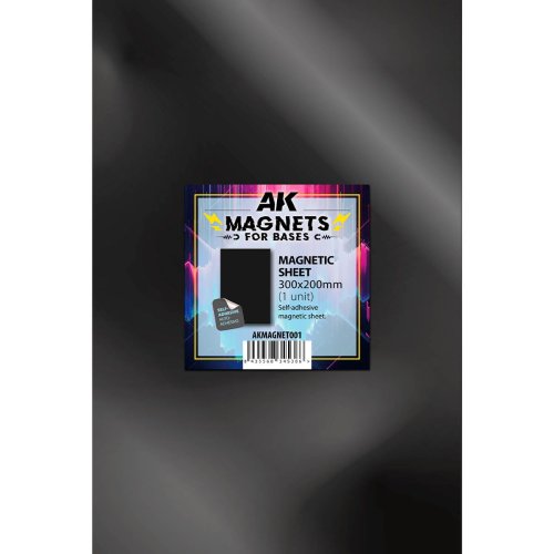 Go to product AK Interactive MAGNET001 - Magnetic Sheet For Bases 300 X 200 mm