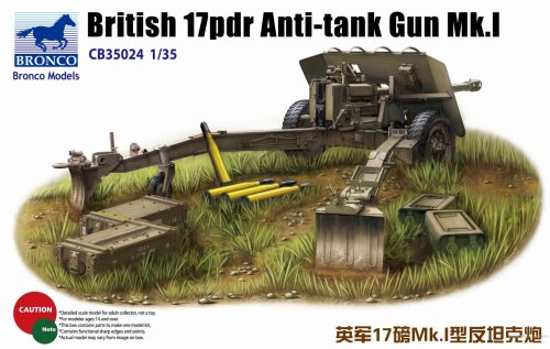 Go to product BRONCO CB 35024 - 1:35 British 17pdr Anti-tank gun Mk.I