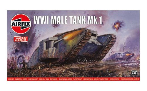 Go to product AIRFIX 01315V - 1:76 WWI Male Tank Mk.I - Airfix Vintage Classics