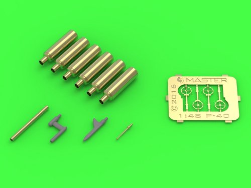 Go to product MASTER AM-48-137 - 1:48 Curtiss P-40 E-N fairings with blast tubes for, gunsight and Pitot tube