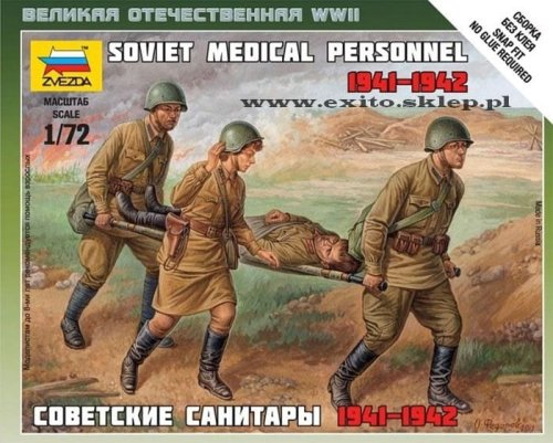 Go to product ZVEZDA 6152 - 1:72 Soviet Medical Personnel 1941-42