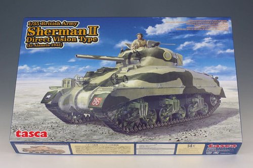 Go to product ASUKA (TASCA) 35014 - 1:35 British Army Sherman II Direct Version Type El Alamein 1942