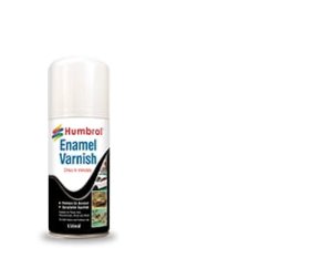 HUMBROL 135 -Enamel satin varnish 150ml - spray