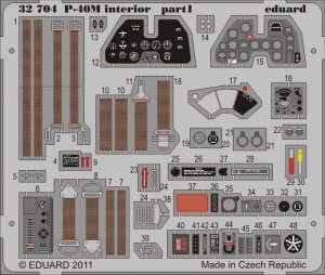 EDUARD 32704 - 1:32 P-40M interior S.A.
