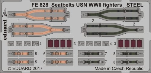 Go to product EDUARD FE828 - 1:48 Seatbelts USN WWII fighters - Steel