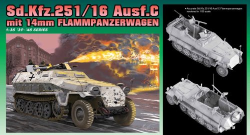 Go to product DRAGON 6864 - 1:35 Sd.Kfz.251/16 Ausf.C mit 14mm Flammpanzerwagen
