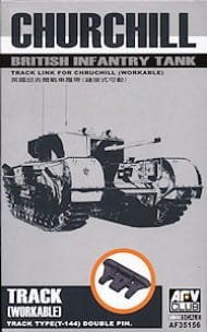 Go to product AFV CLUB 35156 - 1:35 Track link for Churchill Tank