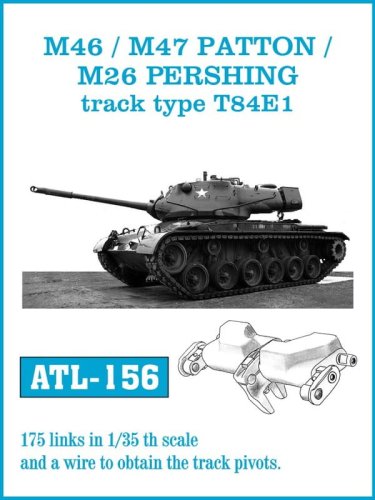 Go to product Friulmodel ATL-156 - 1:35 M46 / M47 Patton / M26 Pershing type T84E1 metal tracks