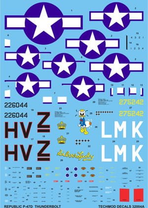 Go to product TECHMOD 32004 - 1:32 Republic P-47D Thunderbolt