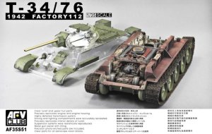 AFV CLUB 35S51 - 1:35 T-34/76 1942 Factory 112 with transparent turett
