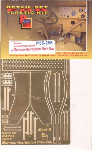 Go to product PART P35266 - 1:35 Marmon-Herrington Mk.II - Fenders and undiching channel