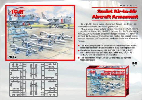 Go to product ICM 72212 - 1:72 Soviet Aircraft Armament