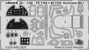 EDUARD FE1104 - 1:48 Hurricane Mk.I