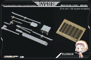 VOYAGER FE35010 - 1:35 WWII German military vehicle tool holder handles