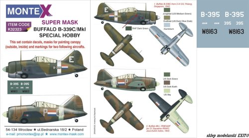 Go to product MONTEX K32323 - 1:32 Brewster Buffalo B-339C / Mk.I