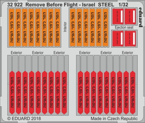 Go to product EDUARD 32922 - 1:32 Remove Before Flight - Israel - Steel