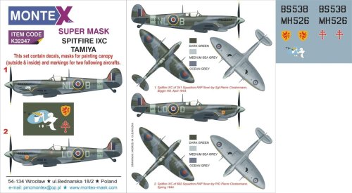 Go to product MONTEX K32347 - 1:32 Spitfire Mk.IXC